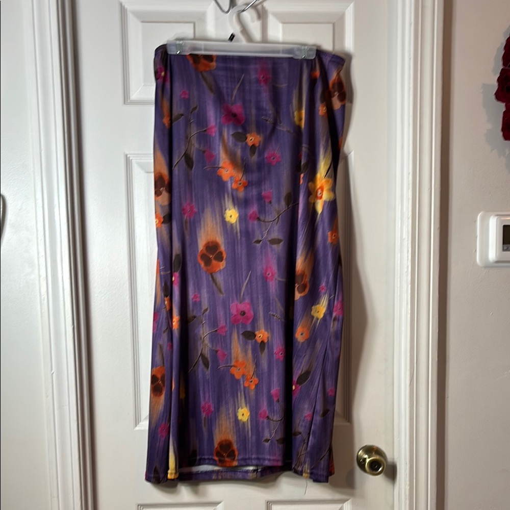 Floral Purple Skirt